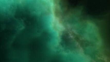 Fototapeta premium Space background with realistic nebula and shining stars. Colorful cosmos with stardust and milky way. Magic color galaxy. Infinite universe and starry night. 3d render 