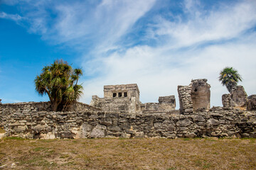 Fototapeta na wymiar Tulum Maya ruins in Yucatan - Mexico
