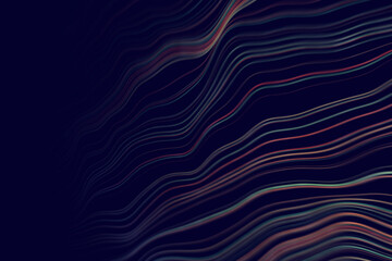 Abstract blue texture waving background with digital data lines