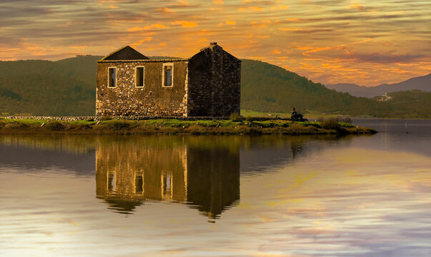 Bogazici -Milas - Mugla -Turkey, The small house by the sea used in the TV series The Daughter of the Sefir in Sunset