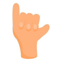 Call me hand gesture icon. Cartoon of Call me hand gesture vector icon for web design isolated on white background