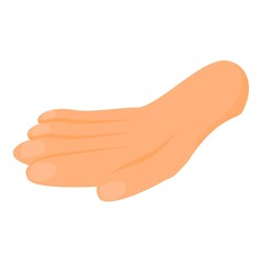 Relax hand gesture icon. Cartoon of Relax hand gesture vector icon for web design isolated on white background