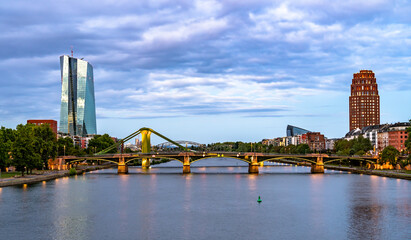 Naklejka premium The European Central Bank in Frankfurt am Main, Germany