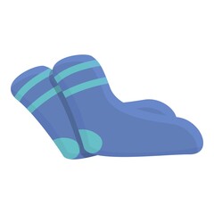 Kids socks donation icon. Cartoon of Kids socks donation vector icon for web design isolated on white background