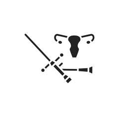 Cystoscopy line icon. Outline pictogram for web page.