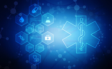 2d illustration medicine pharmacy sign snake
