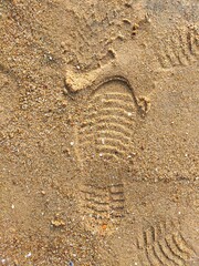 footprint in the sand