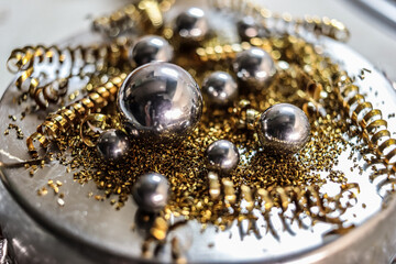 close up of a necklace