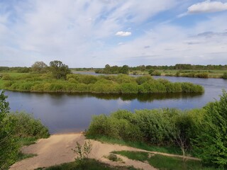 Fototapeta premium landscape with river