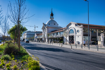 Fototapeta na wymiar view of Ribeira market in Lisbon Downtown