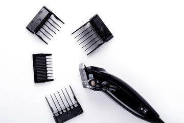 hair clipper close-up. hair clipper on white background