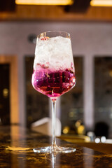 tasty cocktail on the table