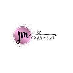 ZM beautiful Initial handwriting logo template