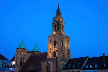 Fototapeta na wymiar The Church Kilianskirche in Heilbronn, Germany, Europe