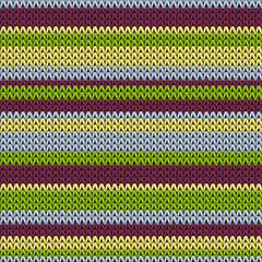Cotton horizontal stripes knit texture geometric
