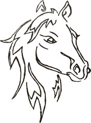 Cavallo stilizzato