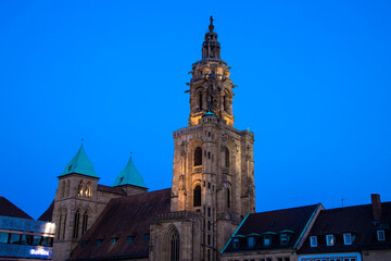Fototapeta na wymiar The Church Kilianskirche in Heilbronn, Germany, Europe