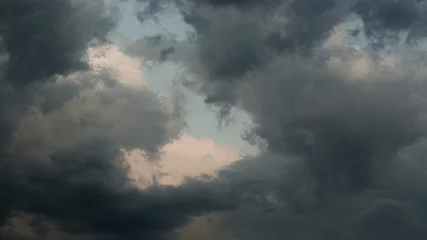 Fotobehang Dramatic thunderstorm clouds, weather concept © BirgitKorber
