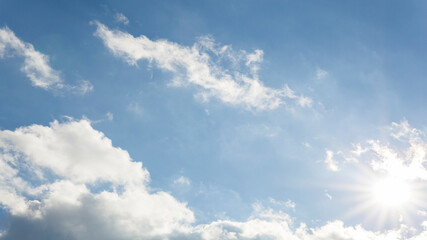 Blue sky with clouds