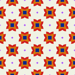 Fototapeta premium Geometric vector pattern with triangular elements. Seamless abstract ornament for wallpapers and backgrounds. 