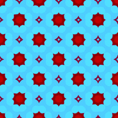  Geometric vector pattern with triangular elements. Seamless abstract ornament for wallpapers and backgrounds. 