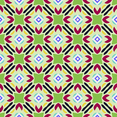  Geometric vector pattern with triangular elements. Seamless abstract ornament for wallpapers and backgrounds. 