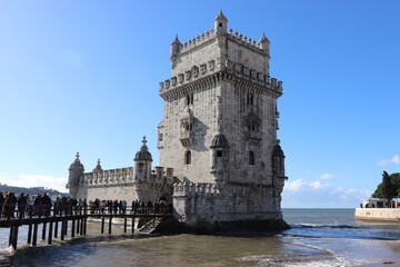 Fototapeta na wymiar Torre de Belém em Lisboa, Portugal.