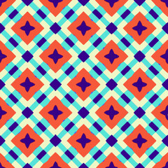  Geometric vector pattern with triangular elements. Seamless abstract ornament for wallpapers and backgrounds. 