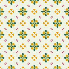  Geometric vector pattern with triangular elements. Seamless abstract ornament for wallpapers and backgrounds. 