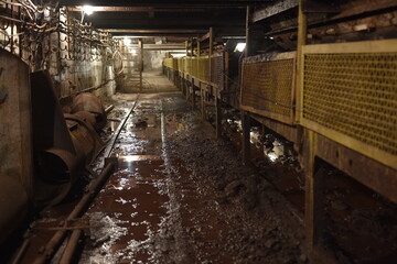 Obraz premium Mine, Iron ore, Kryvyi Rih, Ukraine, underground,