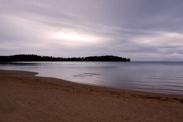 beach on the lake, Sweden