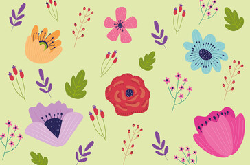 pattern of flowers