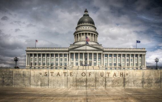 The Utah Capitol Houses The Chambers Of The Utah State Legislature, The Governor's Office, And The State Supreme Court. USA