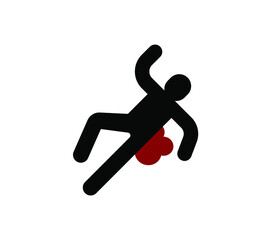 Crime scene vector icon.  Editable stroke. Symbol in Line Art Style for Design, Presentation, Website or Apps Elements. Pixel vector graphics - Vector