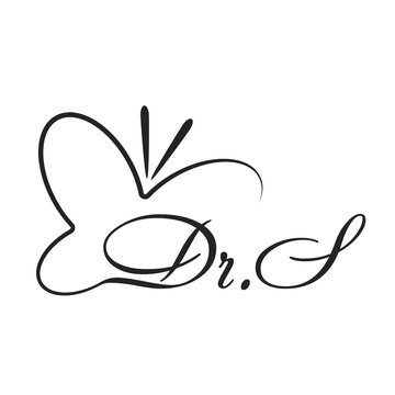 simple continuous line butterfly shape monogram black and white logo