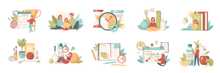 Personal Growth Icon Set