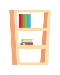 shelf with books