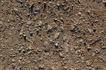 Stones and dirt