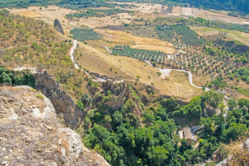 Fototapeta na wymiar Valle del Genal in Ronda, Malaga, Andalusia, Spain