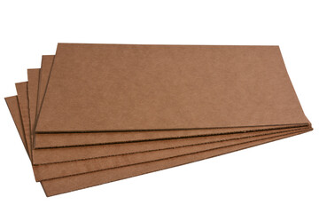 background, brown, cardboard, carton, closeup, corrugated, detail, isolated, macro, material, paper, recycled, recycling, sheet, stack, white