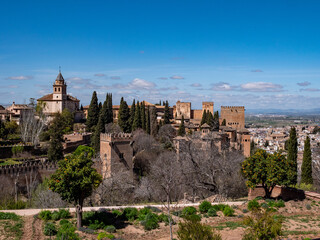 Obraz premium View to the Alhambra in Granada, Spain
