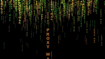 Proxy war on the web concept