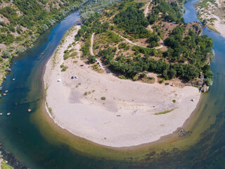 Arda River meander and Ivaylovgrad Reservoir, Bulgaria