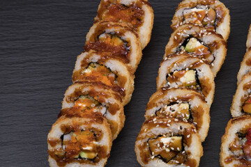 Hot sushi rolls set of 56 sushi