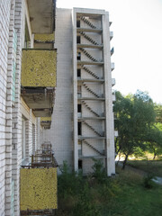 Abandoned residential buildings in village of Orbita near the Ch © Deniz