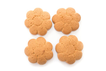 delicious cookies isolated on white