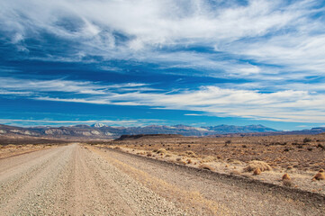Route 40 cuts across Patagonian Argentina