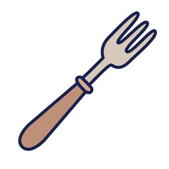 brown kitchen fork