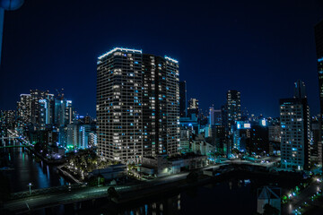 Fototapeta na wymiar 東京都港区から見える高層ビル群