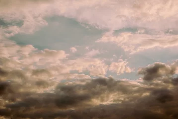 Fotobehang time lapse clouds © Nikolay